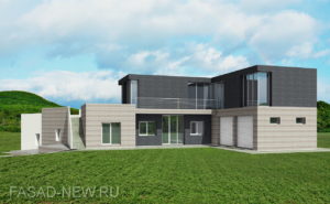 Дизайн фасада коттеджа 04 EFF124 EPA161(165) (др0316)