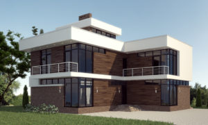 Дизайн фасада загородного дома 01_01